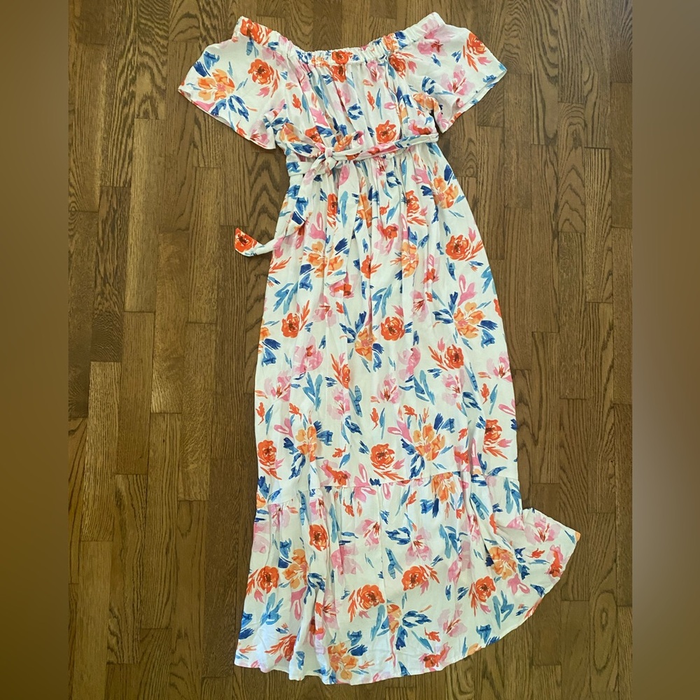 Isabel Maternity Floral Print Dress